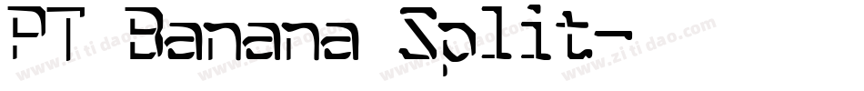 PT Banana Split字体转换